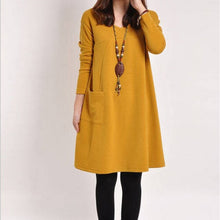 Load image into Gallery viewer, Yellow Dress Autumn